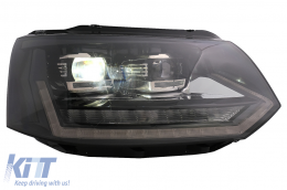 Full LED DRL Headlights suitable for VW Transporter Caravelle Multivan T5 Facelift (2010-2015) with Dynamic Sequential Turning Light-image-6089359