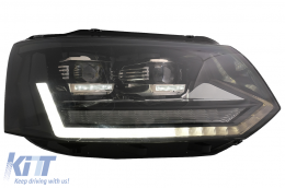 Full LED DRL Scheinwerfer für VW Transporter Caravelle Multivan T5 10-15 Dynamisch-image-6089352