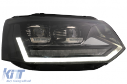 Full LED DRL Scheinwerfer für VW Transporter Caravelle Multivan T5 10-15 Dynamisch-image-6089353