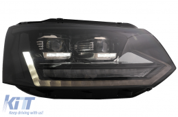 Full LED DRL Scheinwerfer für VW Transporter Caravelle Multivan T5 10-15 Dynamisch-image-6089356