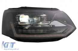 Full LED DRL Scheinwerfer für VW Transporter Caravelle Multivan T5 10-15 Dynamisch-image-6089359