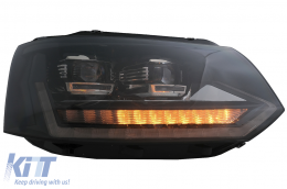 Full LED DRL Scheinwerfer für VW Transporter Caravelle Multivan T5 10-15 Dynamisch-image-6089367