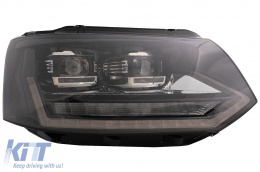 Full LED DRL Scheinwerfer für VW Transporter Caravelle Multivan T5 10-15 Dynamisch-image-6089369