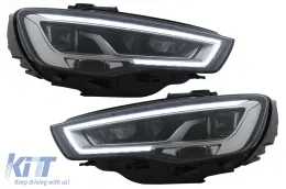 image-70-Full LED Faros para Audi A3 8V Pre Facelift 13-16 Upgrade Halógeno Dinámica LHD