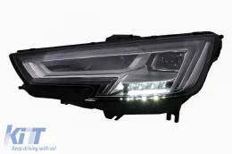 Full LED fényszórók Audi A4 B9 8W (2016-2018) modellhez, Xenonról LED-re való átalakításhoz-image-6103264