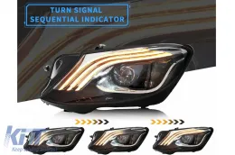 Full LED fényszórók Mercedes S-osztály W222 (2013-2017) Facelift Look dinamikus szekvenciális irányjelzővel-image-6103512