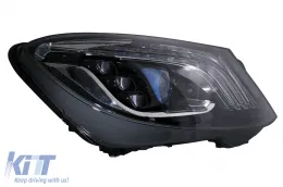 Full LED fényszórók Mercedes S-osztály W222 (2013-2017) Facelift Look dinamikus szekvenciális irányjelzővel-image-6103734