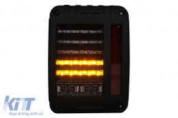 Full LED Feux arrières adapté pour JEEP Wrangler Rubicon JK 2007-2017-image-6104693