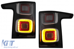 Full LED Feux arrières pour Range Rover Vogue L405 2013-2017 Facelift Look Clair-image-6082339
