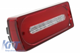 Full LED hátsó lámpa Light Bar Mercedes Benz G-osztály W463 (1989-2015) piros, dinamikus irányjelzővel-image-6032327