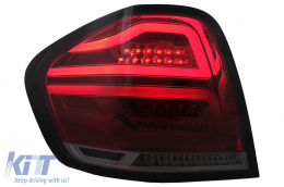 FULL LED hátsó lámpák Mercedes M-osztály W164 (2005-2008) piros füst-image-6099152