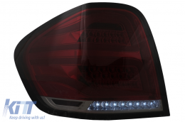 FULL LED hátsó lámpák Mercedes M-osztály W164 (2005-2008) piros füst-image-6099154