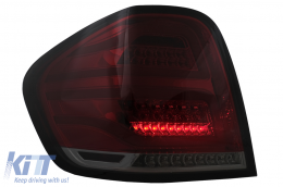 FULL LED hátsó lámpák Mercedes M-osztály W164 (2005-2008) piros füst-image-6099156