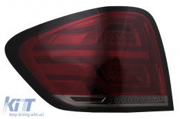 FULL LED hátsó lámpák Mercedes M-osztály W164 (2005-2008) piros füst-image-6099158