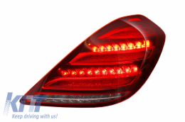 Full LED Hátsó lámpák  MERCEDES S-Class W222 Maybach X222 Dinamikus, sorozatos irányjelző fénnyel Facelift AMG kinézet-image-6038809