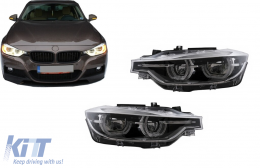 Full LED Headlights Angel Eyes suitable for BMW 3 Series F30 F31 Sedan Touring (2011-up) - HLBMF30LED