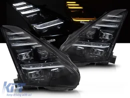 FULL LED HEADLIGHTS SEQ DRL fits NISSAN GT-R 08-23-image-6272239