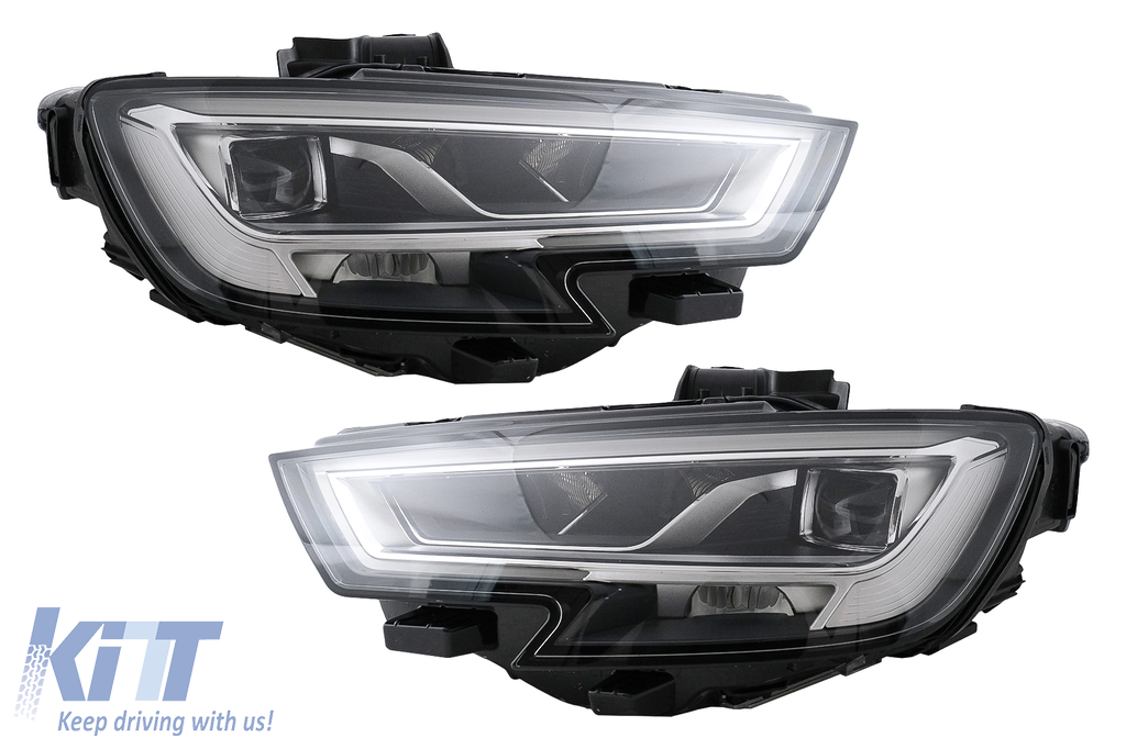 Full LED Headlights suitable for Audi A3 8V Pre-Facelift (2013-2016) Upgrade for Xenon with Sequential Dynamic Lights - CarPartsTuning.com