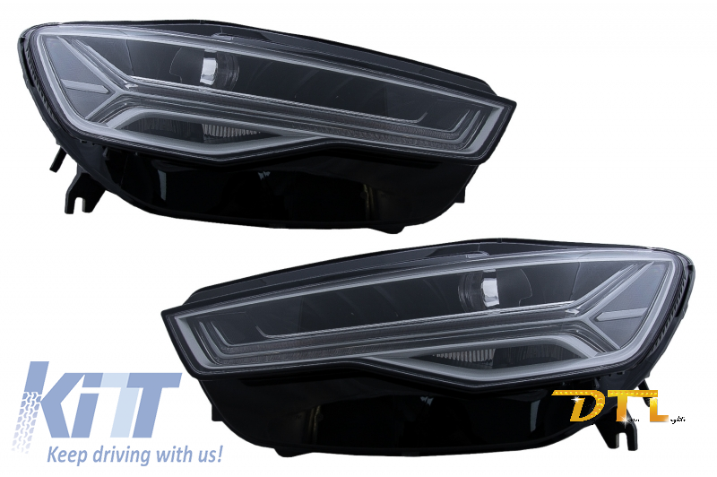 Full LED Headlights suitable for Audi A6 4G C7 (20112018) Facelift Matrix Design Sequential