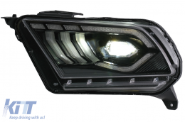 Full LED Headlights suitable for Ford Mustang V (2010-2014) with Dynamic Sequential Turning Light-image-6089480
