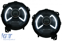 image-34-Full LED Headlights suitable for Jeep Wrangler IV JL/JLU (2018-up) Light Bar