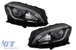 Full LED Headlights suitable for Mercedes A-Class W176 (2012-2018) only for XENON-image-6127022