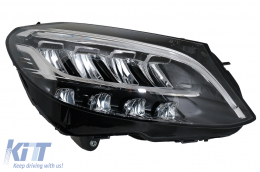 Full LED Headlights suitable for Mercedes C-Class W205 S205 (2019-up) LHD-image-6075590