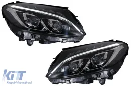 image-55-Full LED Headlights suitable for Mercedes C-Class W205 S205 A205 C205 (2014-2018)