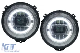 image-25-Full LED Headlights suitable for Mercedes G-Class W463 (2005-2017) Chrome Facelift 2018 Design
