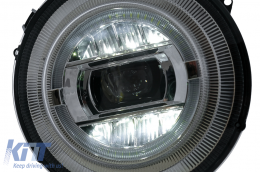 Full LED Headlights suitable for Mercedes G-Class W463 (2005-2017) Chrome Facelift 2018 Design-image-6081241