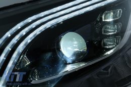 Full LED Headlights suitable for Mercedes V-Class W447 (2016-2020) Black-image-6096297