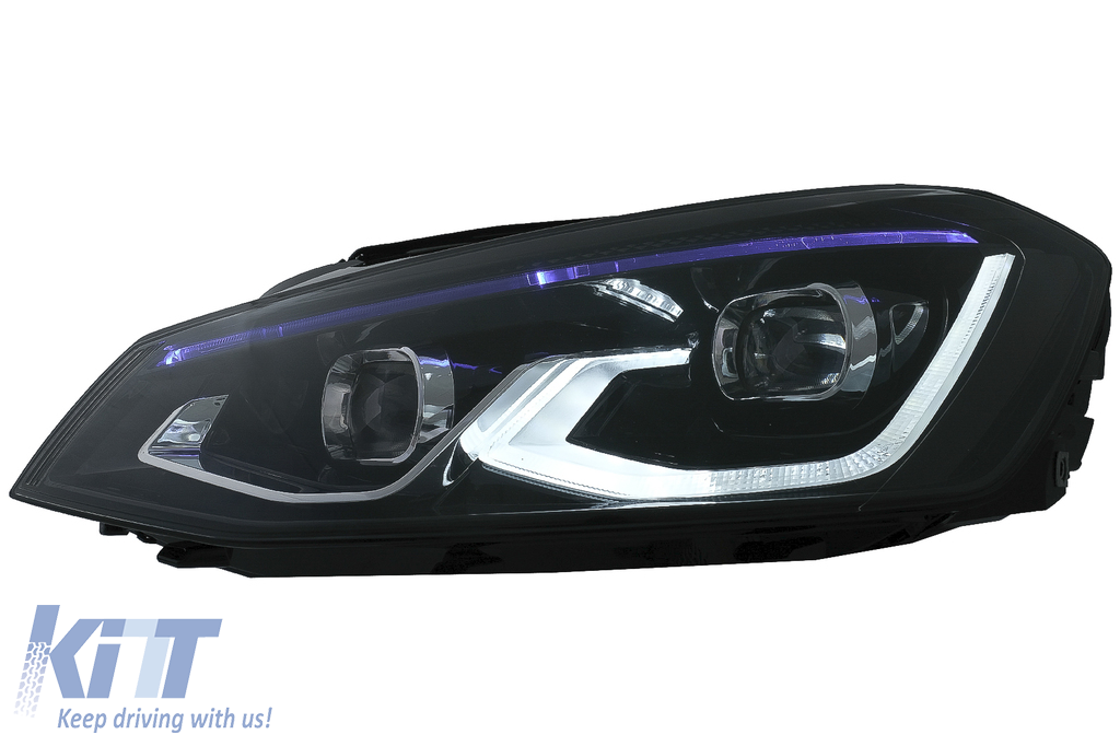 Full Led Headlights Suitable For Vw Golf 7 Vii 2012 2017 Upgrade To 8 Design Carpartstuning Com 