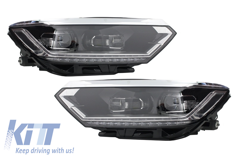 Full LED Headlights suitable for VW Passat B8 3G (2014-2019) Matrix Look with Sequential Dynamic Turning - CarPartsTuning.com