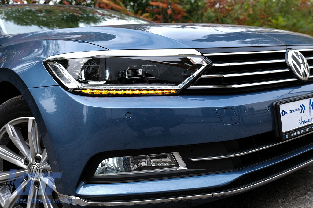 Full LED Headlights for VW Passat B8 3G (2014-2019) LED Matrix Look Sequential Dynamic Turning Lights -