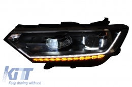 Full LED Фарове с LED Задни светлини , подходящи за VW Passat B8 3G (2014-2019) Matrix R линия с последователни Динамичен Въртящи се светлини-image-6043356