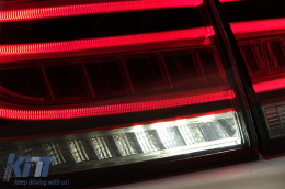 Full LED LightBar Taillights suitable for Mercedes M-Class W166 (2012-2015) Red White LHD-image-6075031