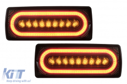 Full LED Luces traseras para Mercedes G W463 1989-2017 Dinámica Torneado Señal Fumar-image-6086000