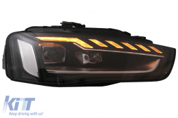 Full LED Phares pour Audi A4 B8.5 Facelift 12-15 Dynamique Noir A4 B9.5 Look-image-6088116