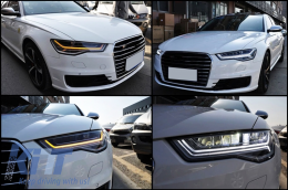 Full LED Phares pour Audi A6 4G C7 11-18 Facelift Matrix Look Lumières dynamiques-image-6052284