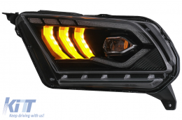 Full LED Phares pour Ford Mustang V 10-14 Dynamique Séquentiel Tournant Lumière-image-6089476