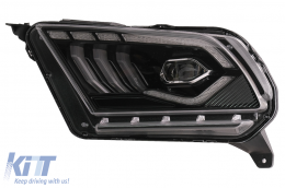 Full LED Phares pour Ford Mustang V 10-14 Dynamique Séquentiel Tournant Lumière-image-6089483