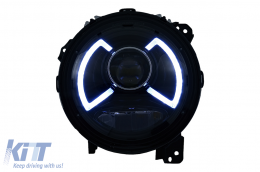 Full LED Phares pour Jeep Wrangler IV JL JLU 2018+ Barre lumineuse-image-6068744