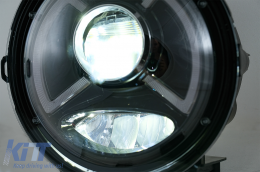 Full LED Phares pour Jeep Wrangler IV JL JLU 2018+ Barre lumineuse-image-6068751