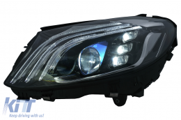 Full LED Phares pour Mercedes Classe C W205 S205 2014-2020 LHD W222 Look-image-6091823