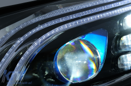 Full LED Phares pour Mercedes Classe C W205 S205 2014-2020 LHD W222 Look-image-6091830