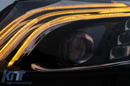 Full LED Phares pour Mercedes Classe C W205 S205 2014-2020 LHD W222 Look-image-6091835