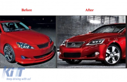 FULL LED Proboleís Hméras (DRL) Fanária Emprós Dunamikó Síma strofís katállhlo gia LEXUS IS XE20 (2006-2013) Mavro Edition-image-6128984