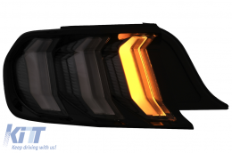 Full LED Rückleuchten für Ford Mustang VI S550 15-19 Rauch Klar Dynamisch Lichter-image-6088455
