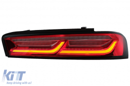 Full LED Rückleuchten Lichtleiste für Chevrolet Camaro MK6 (05.2015-2018) Rote dynamische Lichter-image-6078615