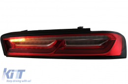 Full LED Rückleuchten Lichtleiste für Chevrolet Camaro MK6 (05.2015-2018) Rote dynamische Lichter-image-6078617